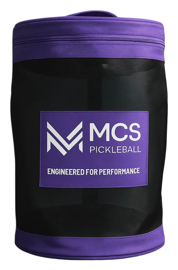 MCS Pickleball Ball Storage Bin Mesh Bag Holds 45 Balls