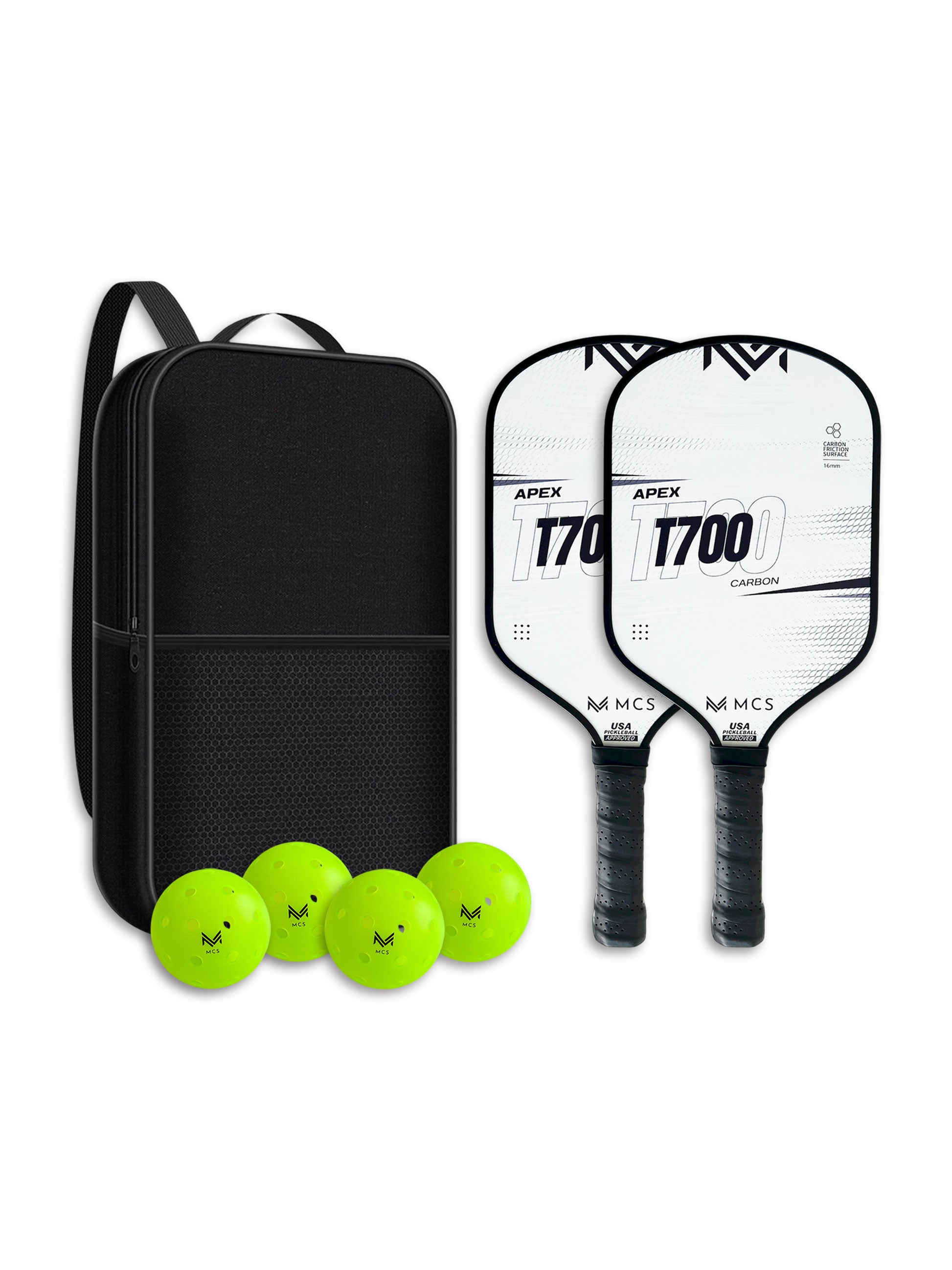 MCS APEX T700 Carbon Pickleball Paddle – MCS PICKLEBALL