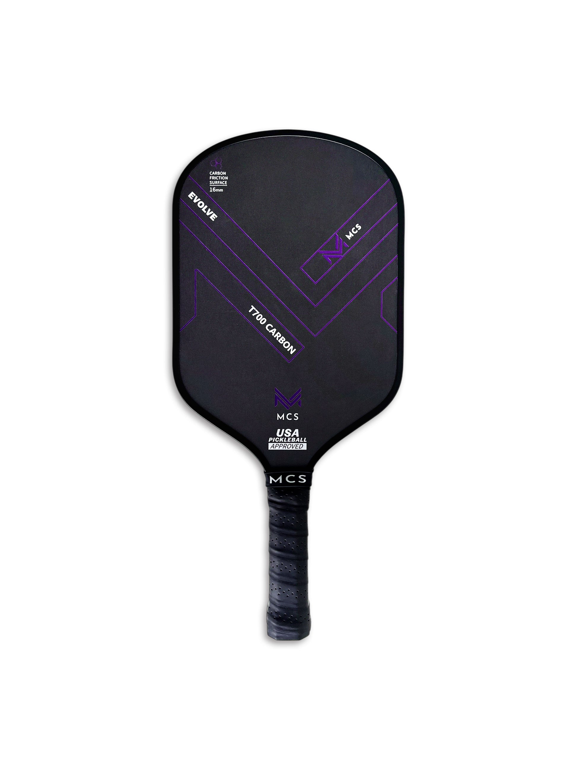 MCS EVOLVE T700 Carbon Pickleball Paddle – Spin & Control – MCS