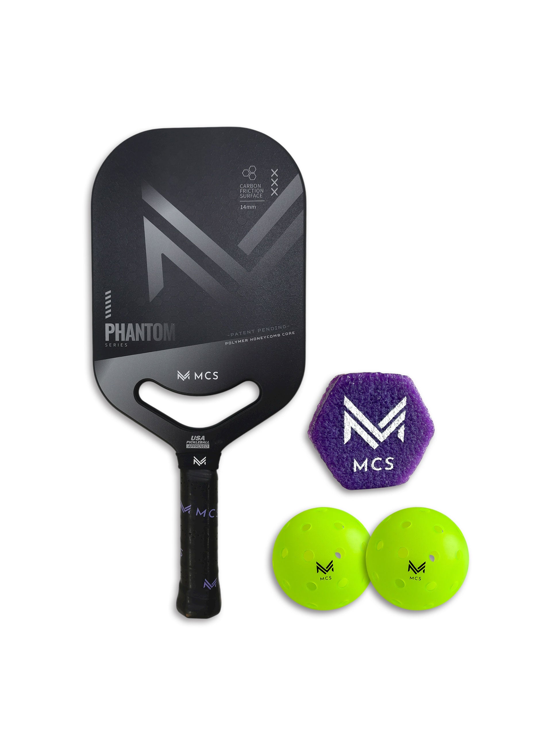 MCS Pickleball 14 mm PHANTOM PRO Edgeless Pickleball Paddle – MCS
