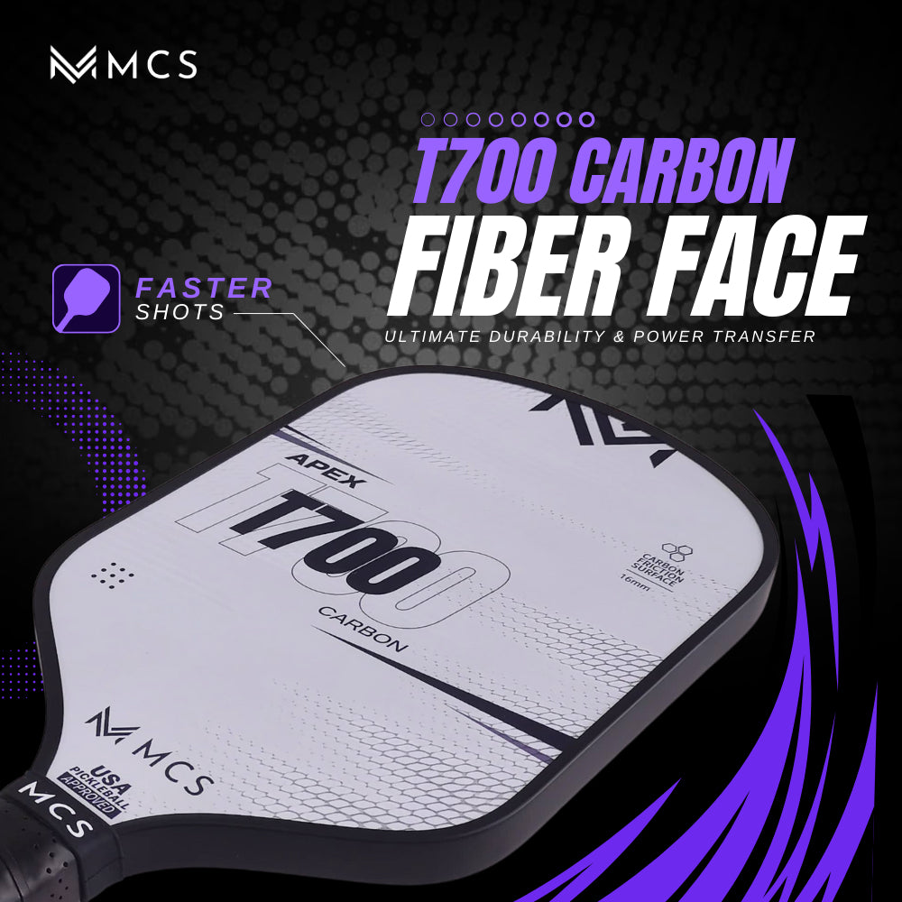 MCS APEX T700 Carbon Pickleball Paddle