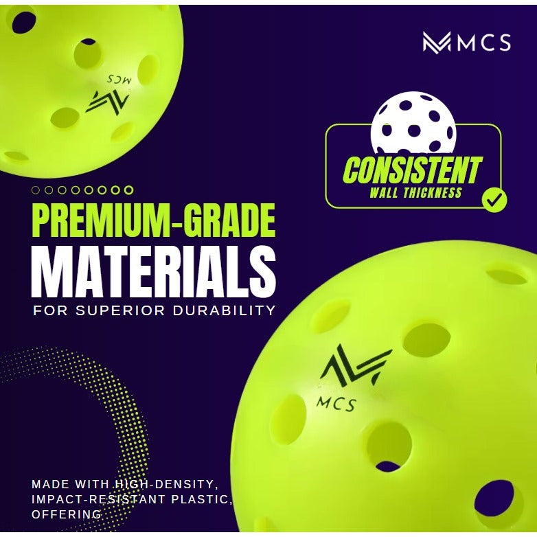 MCS Tournament Grade 40 Holes Pickleball