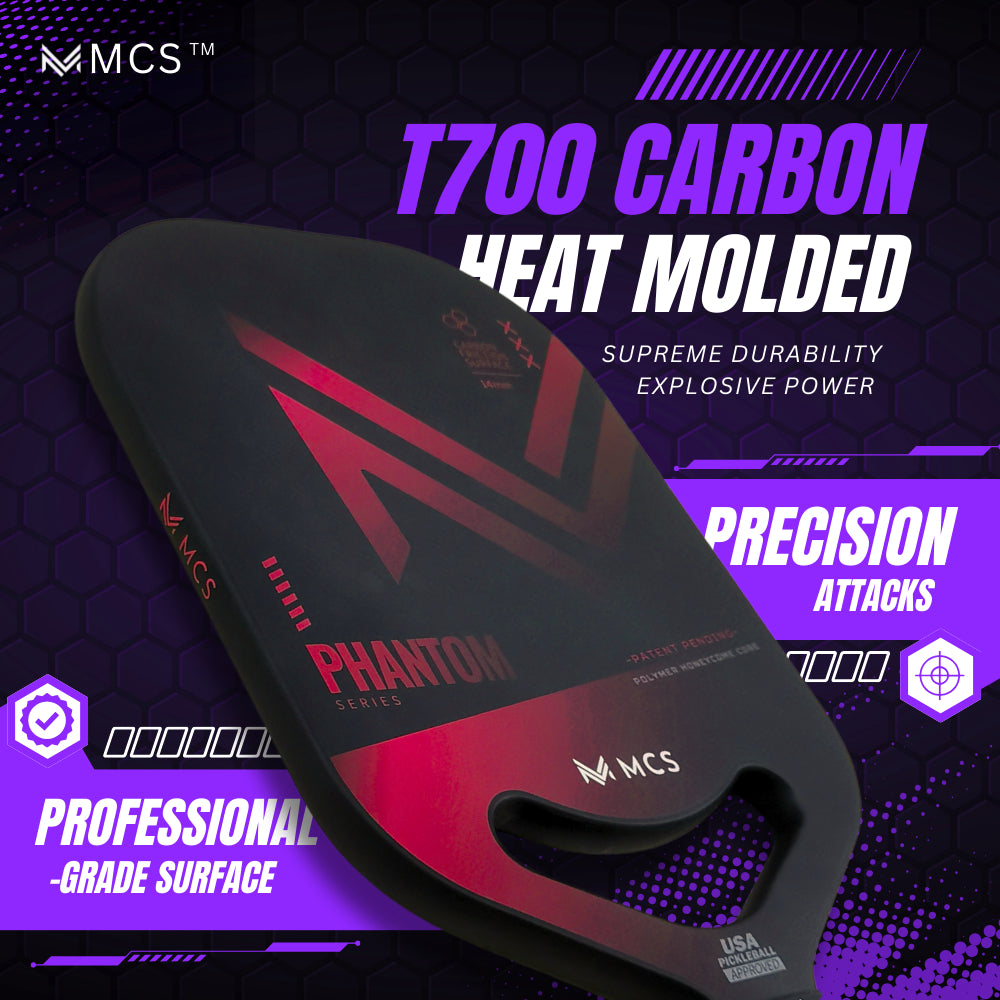MCS 14 mm PHANTOM PRO Edgeless Pickleball Paddle