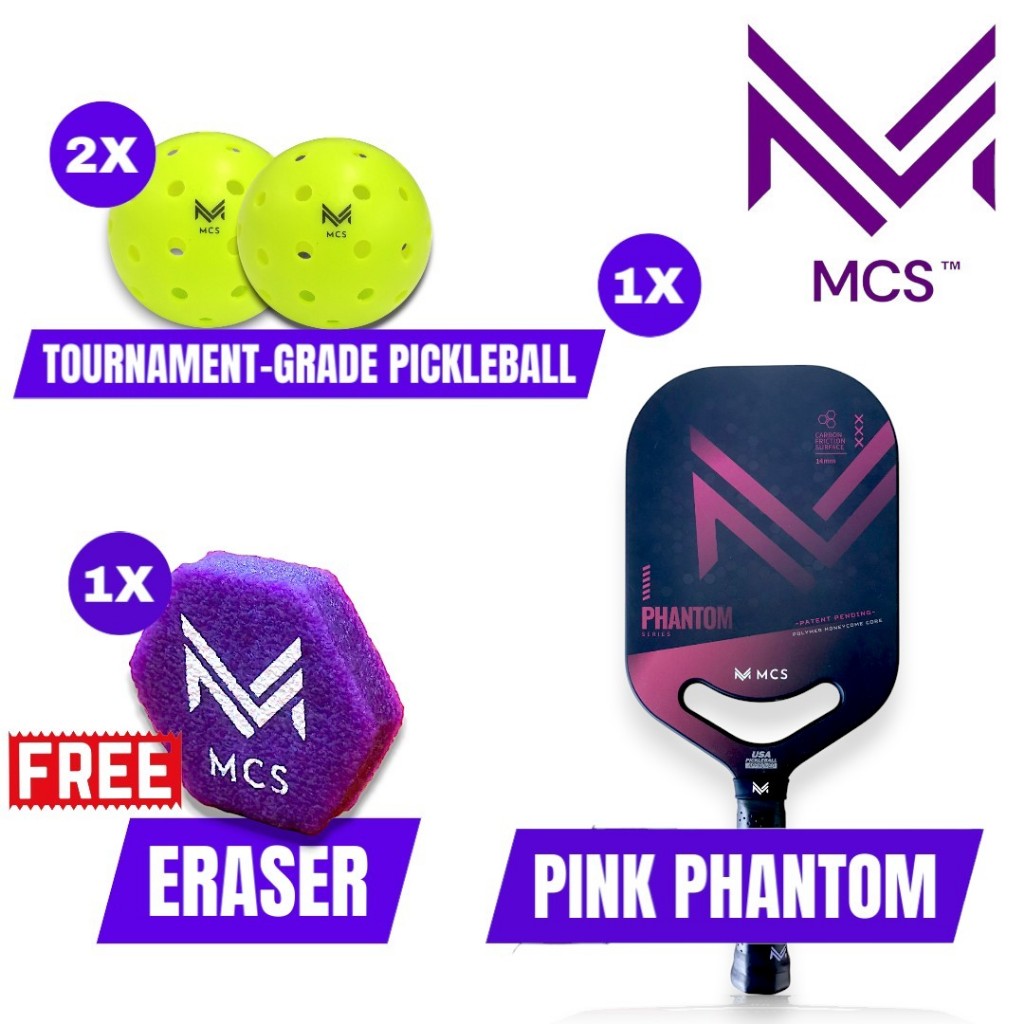 MCS 14 mm PHANTOM PRO Edgeless Pickleball Paddle