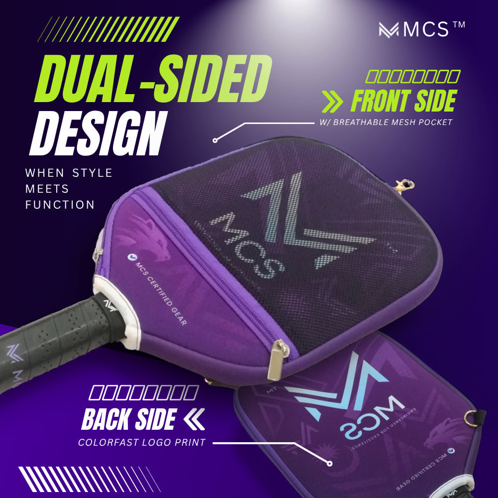 MCS Pickleball Paddle Cover Dual Sided Design | Neoprene Material