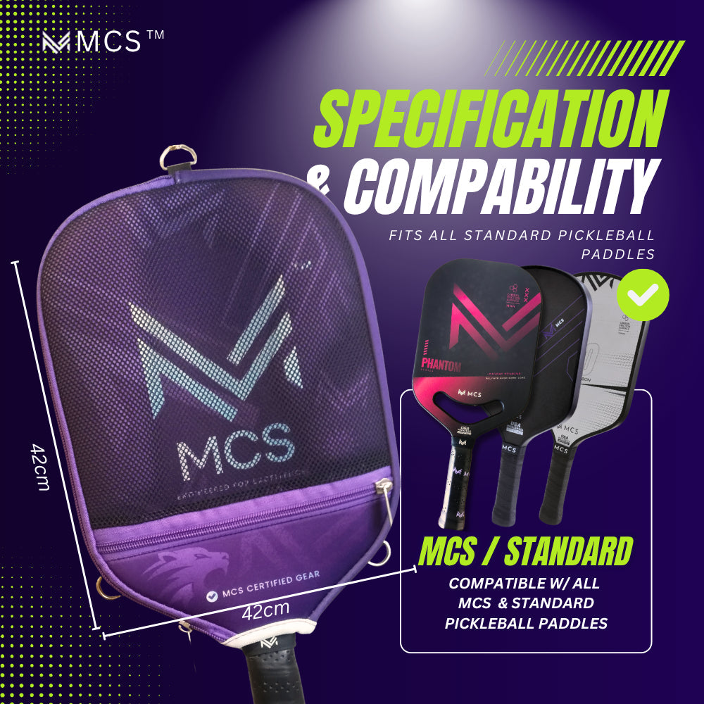 MCS Pickleball Paddle Cover Dual Sided Design | Neoprene Material