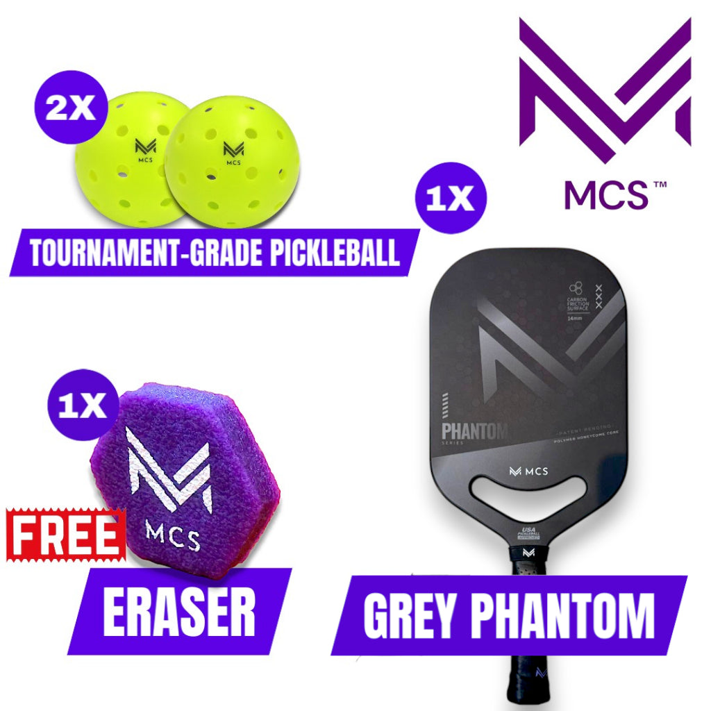 MCS 14 mm PHANTOM PRO Edgeless Pickleball Paddle