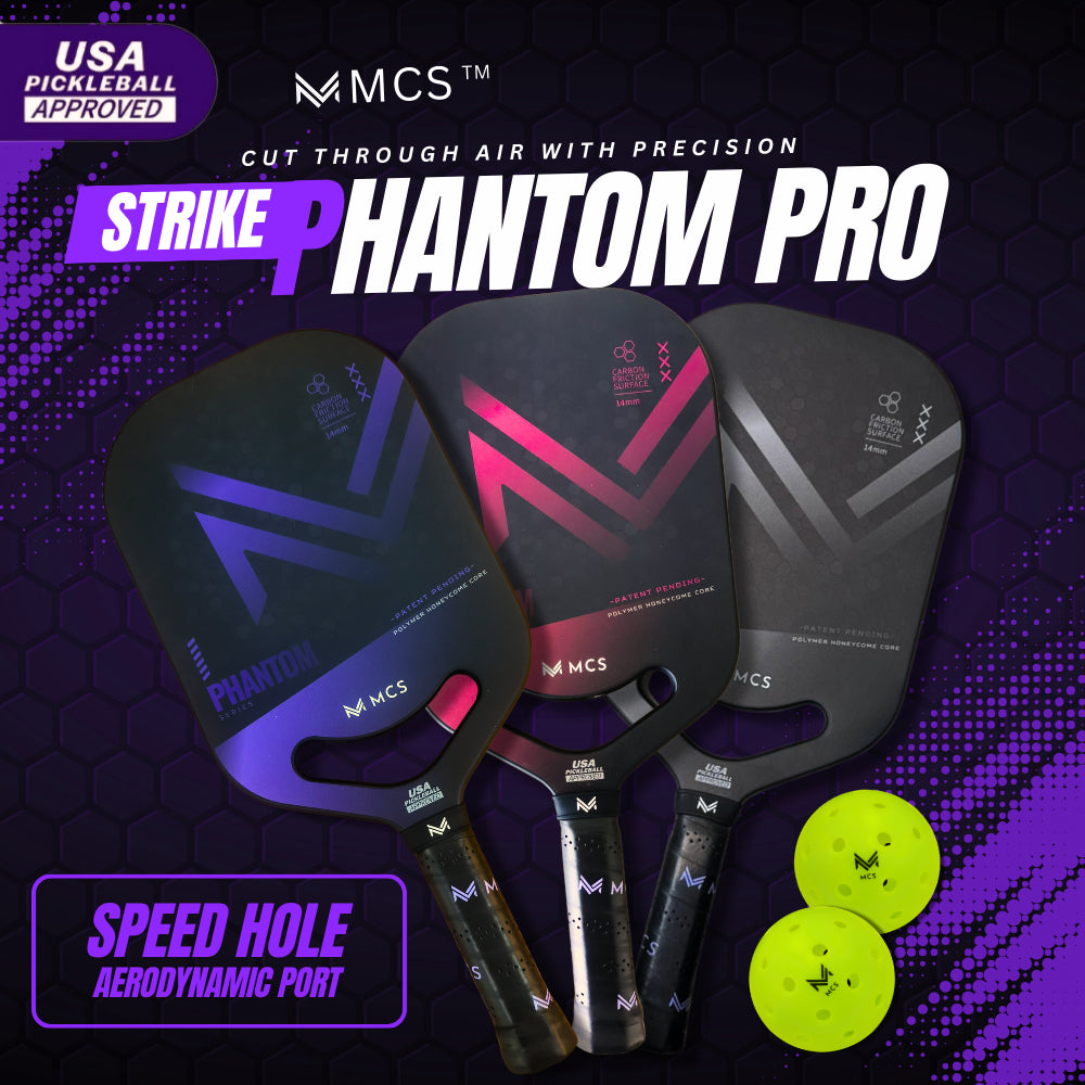 MCS 14 mm PHANTOM PRO Edgeless Pickleball Paddle