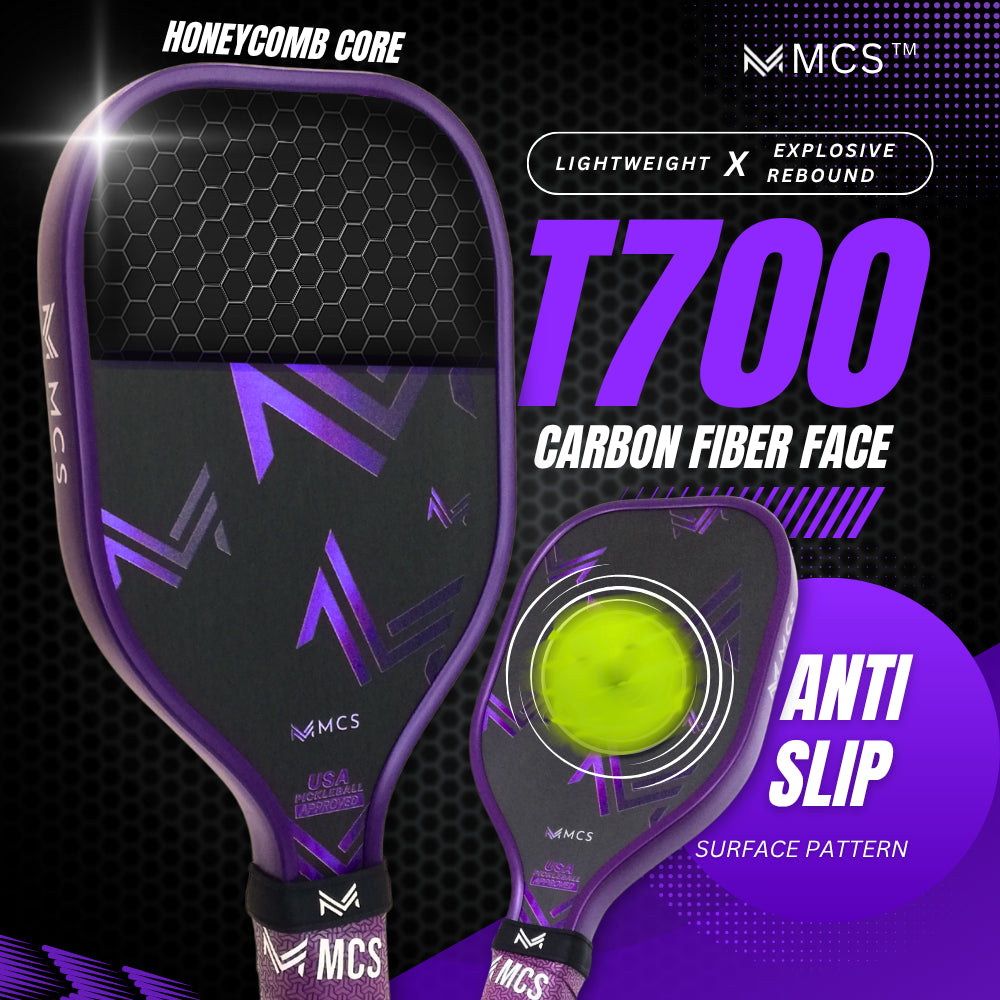 MCS Pickleball T700 Carbon Training Paddle Sweet Spot Trainer