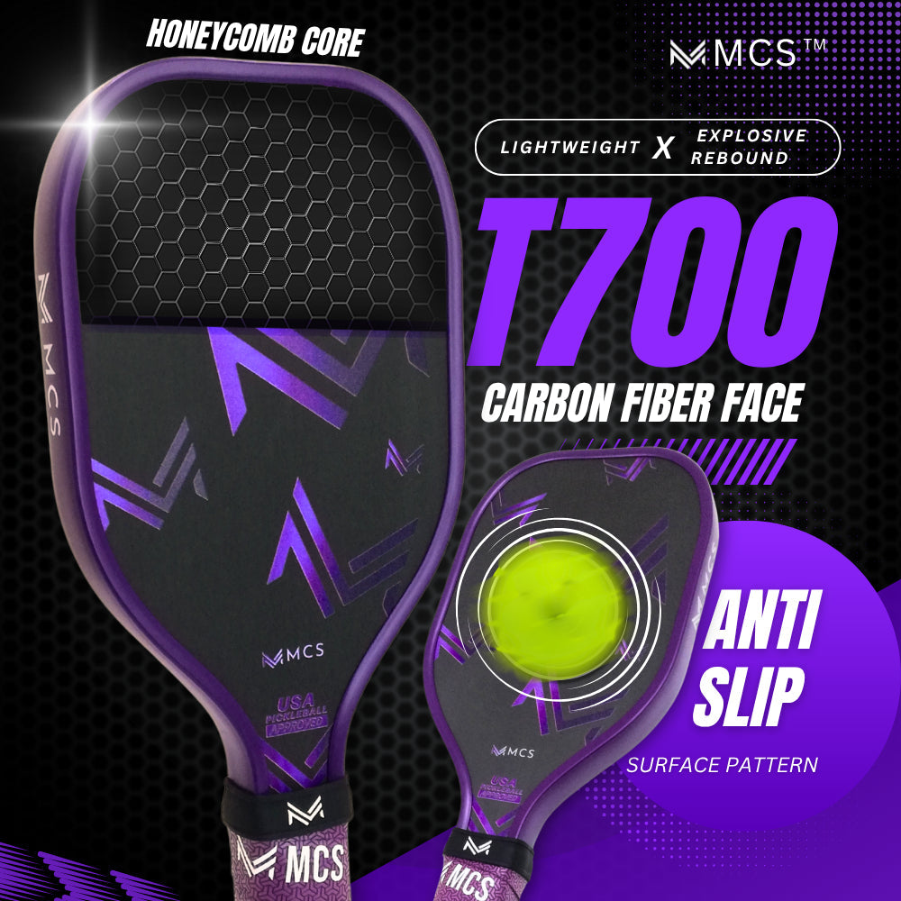 MCS Pickleball T700 Carbon Training Paddle Sweet Spot Trainer
