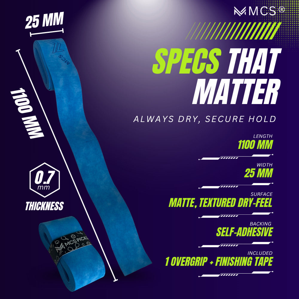 MCS Matte Paddle Grip Textured Dry Feel Non-Slip Sweat-Absorbing Comfortable