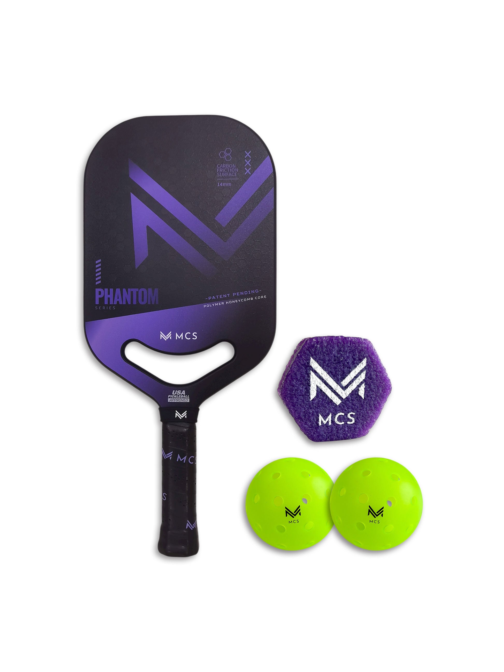 MCS 14 mm PHANTOM PRO Edgeless Pickleball Paddle